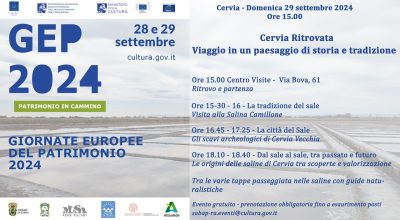 GEP Giornate Europee del Patrimonio : Cervia Ritrovata – Viaggio in un paesaggio di storia e tradizione