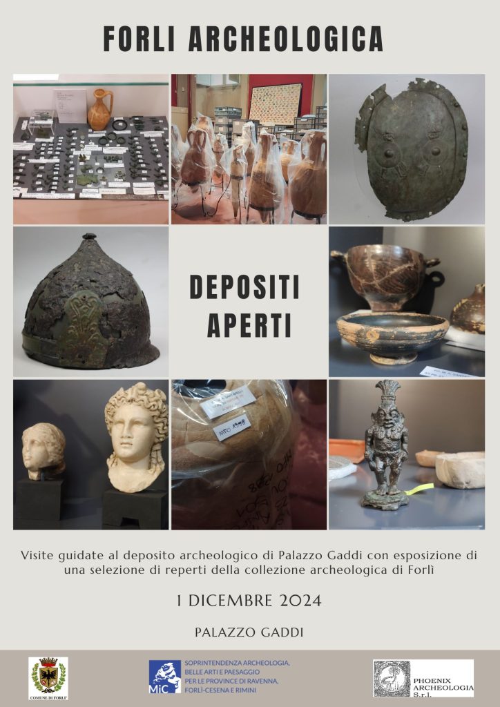 “Forlì Archeologica: Depositi Aperti” A Palazzo Gaddi visite guidate gratuite al patrimonio archeologico forlivese